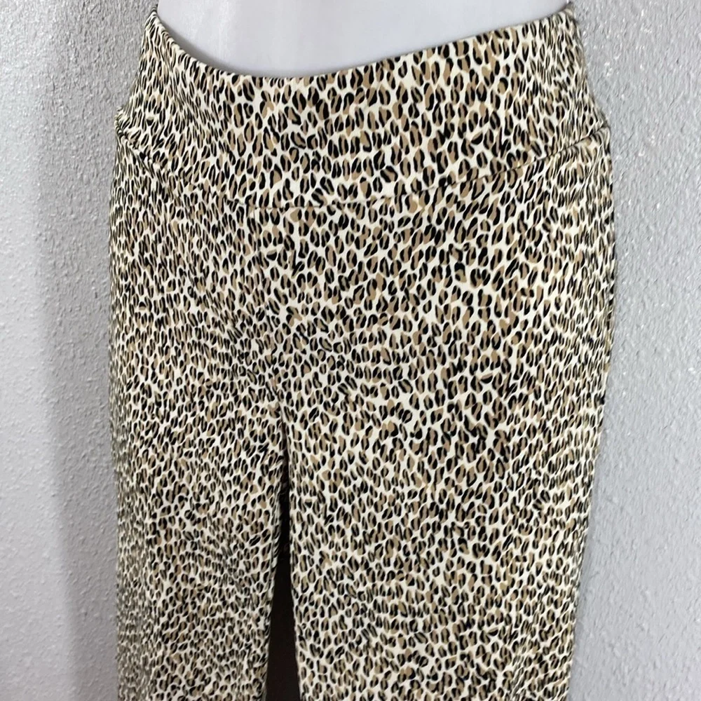 J. McLaughlin Masie leopard print pull on stretch pants